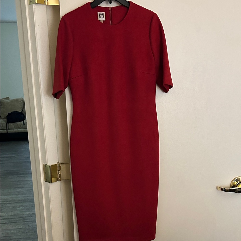 Anne Klein Titian Red Midi Dress